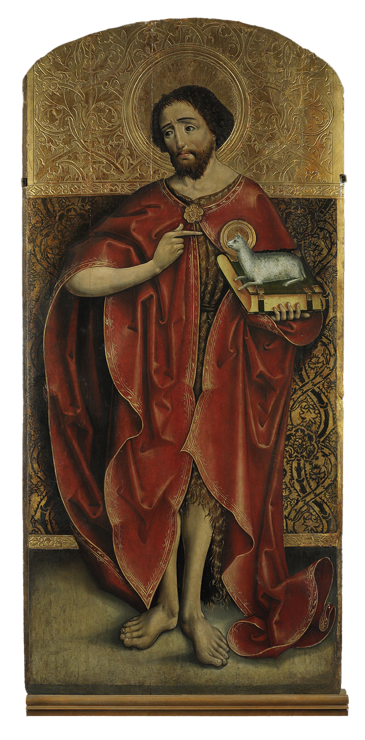 JAN_CHRZCICIEL_04 "Święty Jan Chrzciciel", dwustronnie malowane skrzydło dawnego retabulum.