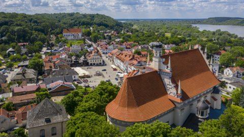 Kazimierz Dolny z lotu ptaka.