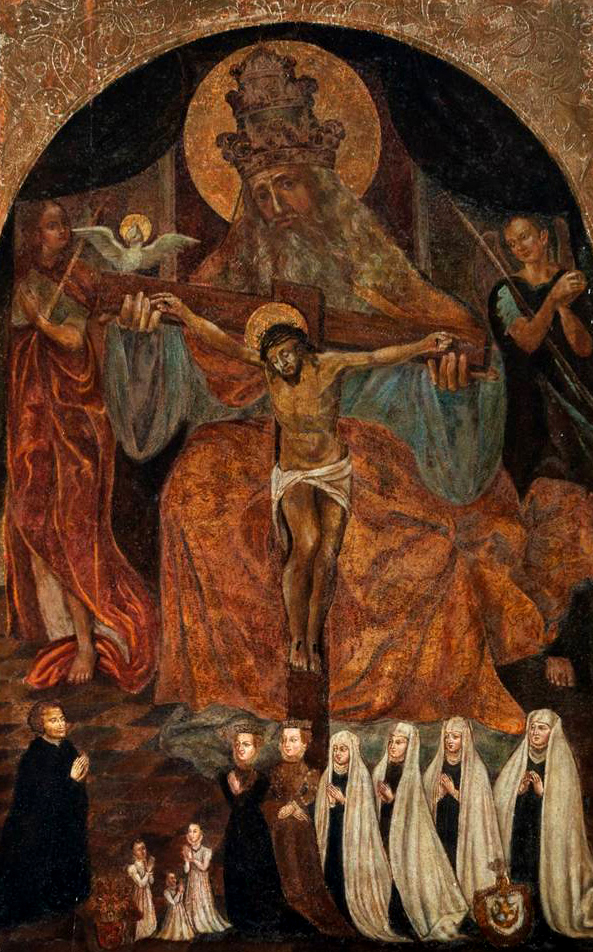 TRON_01 Tron Łaski, kościół parafialny w Jordanowie, obraz sztalugowy na podobraziu drewnianym.