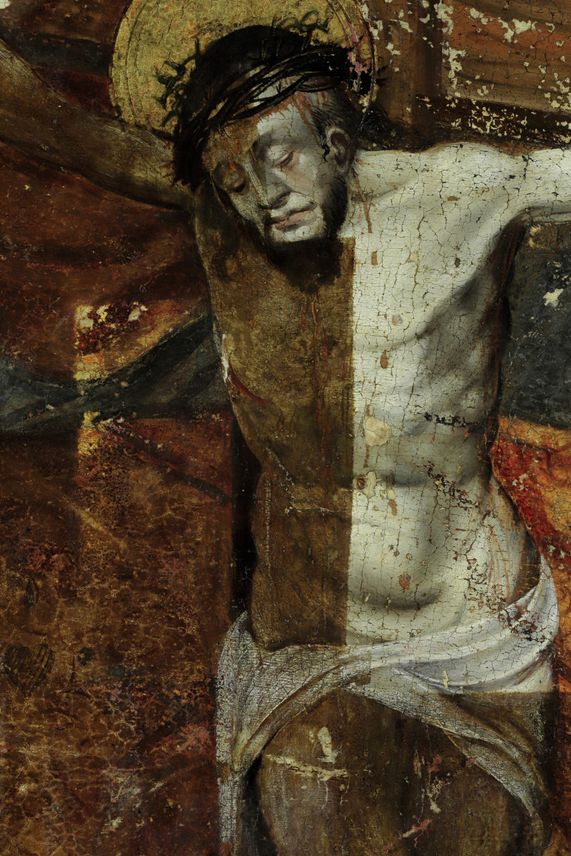 TRON_03b Tron Łaski w trakcie konserwacji (fragmenty).