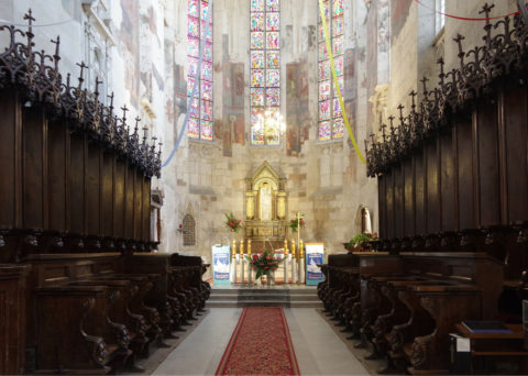 Wiślica - zespół kolegiaty pw. Narodzenia Najświętszej Maryi Panny, ołtarz główny