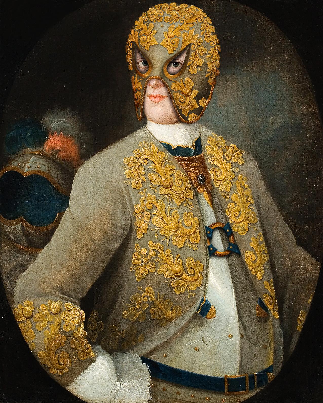 1. Volker Hermes Hidden anonymous (Silesian I)Photocollage 2023 „Szaleństwo rokoka! Fascynacja rokokiem na Śląsku (XVIII–XXI w.)”