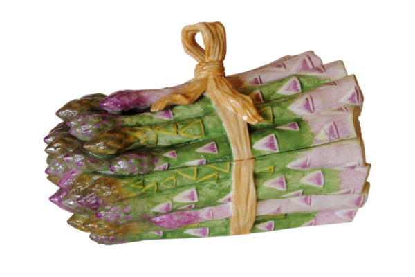 Teryna na szparagi, trzecia ćwierć XVIII w., ze zbiorów Domu Uphagena, oddziału Muzeum Gdańska.