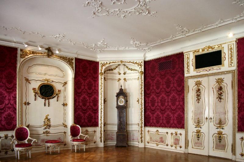 Salon położony na pierwszym piętrze kamienicy, ze zbiorów Domu Uphagena, oddziału Muzeum Gdańska.