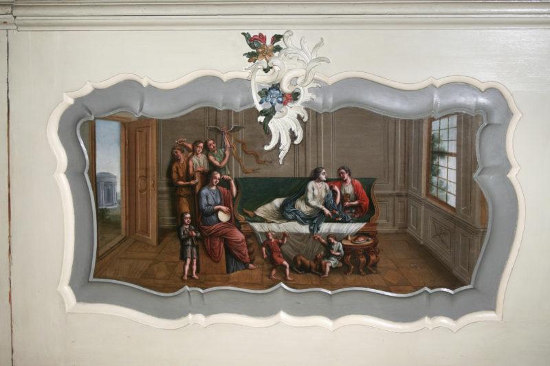 Fragment boazerii z dużej jadalni, ze zbiorów Domu Uphagena, oddziału Muzeum Gdańska.