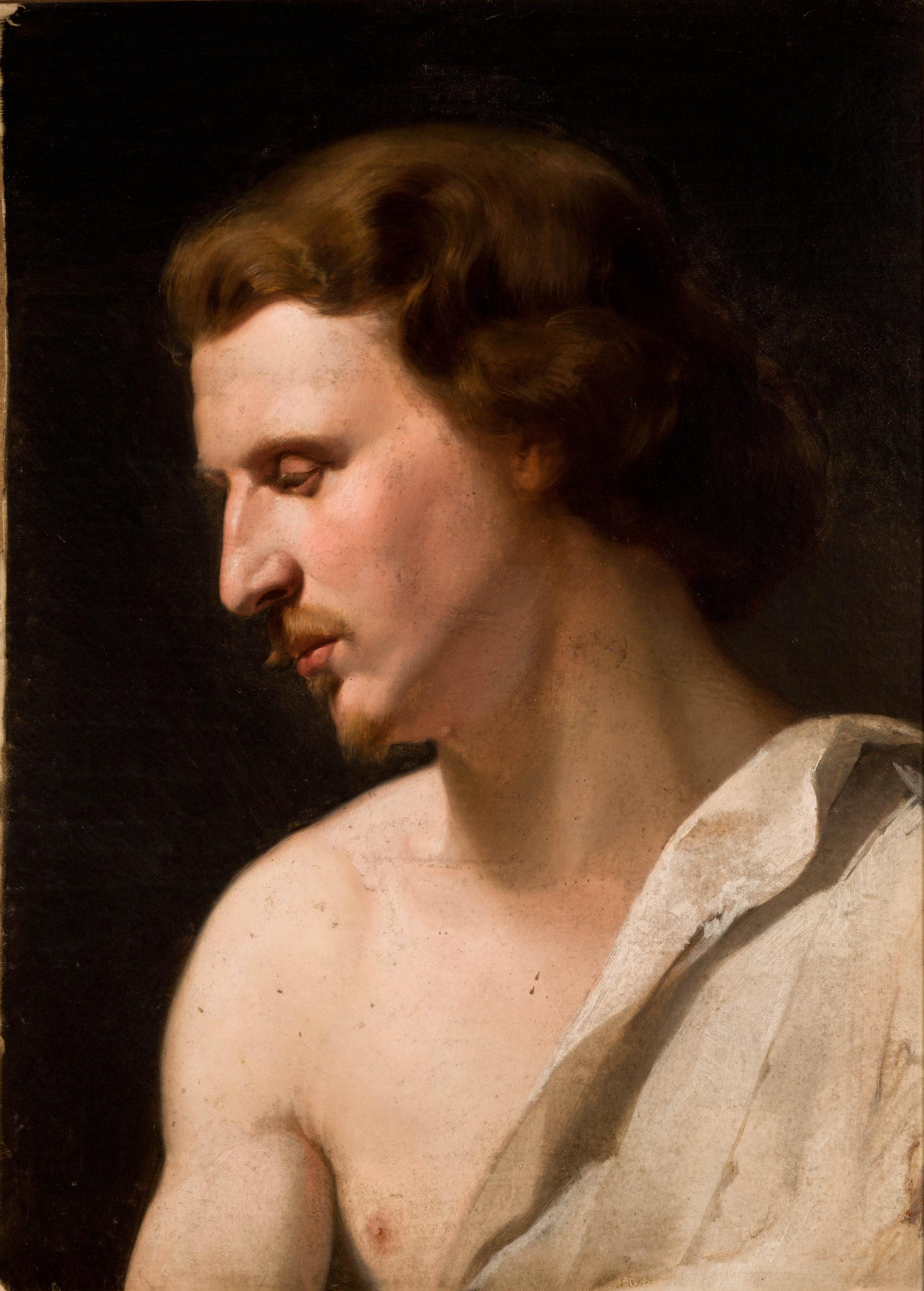 Muzeum Narodowe w Krakowie; www.zbiory.mnk.pl ;MNK IX-12;;fot. Karol Kowalik Jan Matejko, "Studium akademickie - Młody mężczyzna", olej na płótnie, 1859, Muzeum Narodowe w Krakowie.