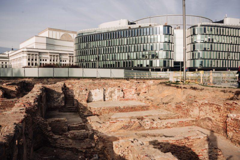 Piwnice pałacu Saskiego.