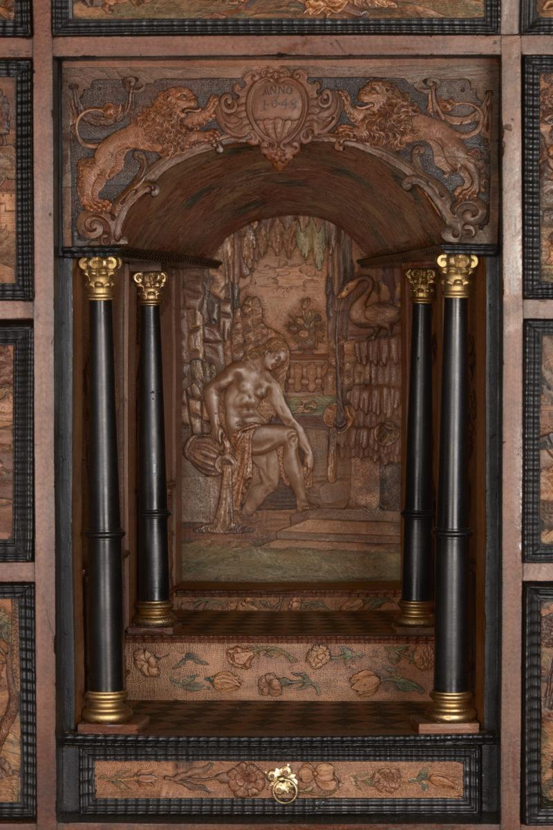 Jan Jerzy Fischer, Kabinet intarsjowany z Cheb, 1648 r., Czechy,190x103x52 cm, Muzeum Narodowe w Krakowie