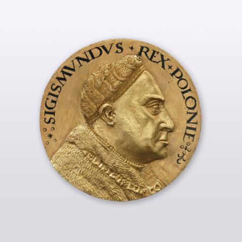 Medal Zygmunta I Starego - kopia galwanostatyczna, 1893.367., Historisches Museum Basel.