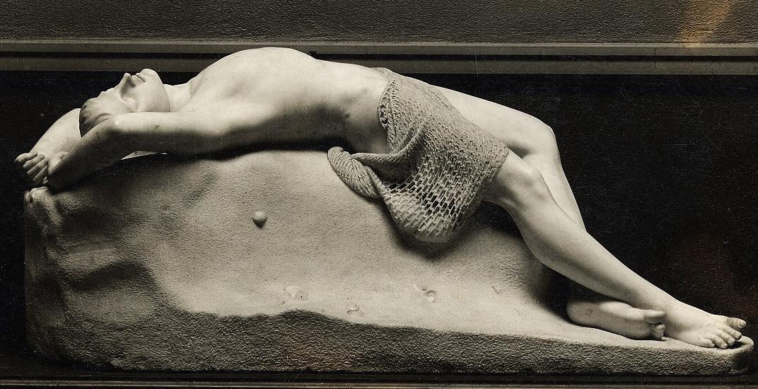 Paul Akers, "Martwy poławiacz pereł", 1858 r., Muzeum Sztuki w Portland.