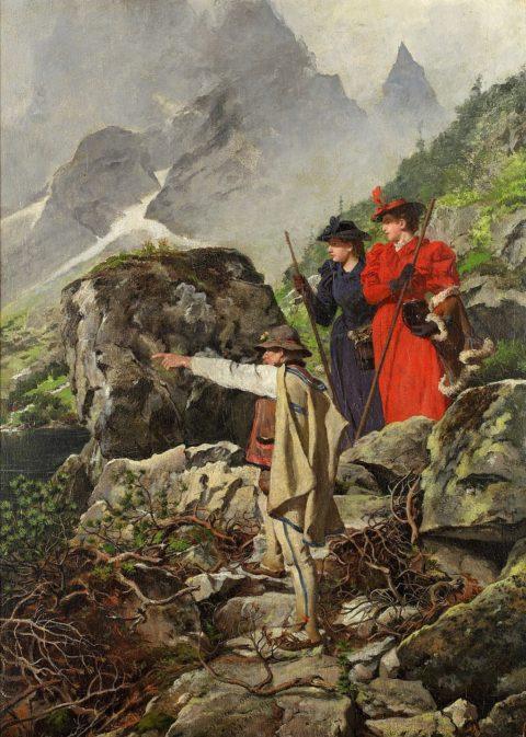 Walery Eljasz-Radzikowski, "Przy Morskim Oku (Turystki w Tatrach)", 1893 r.