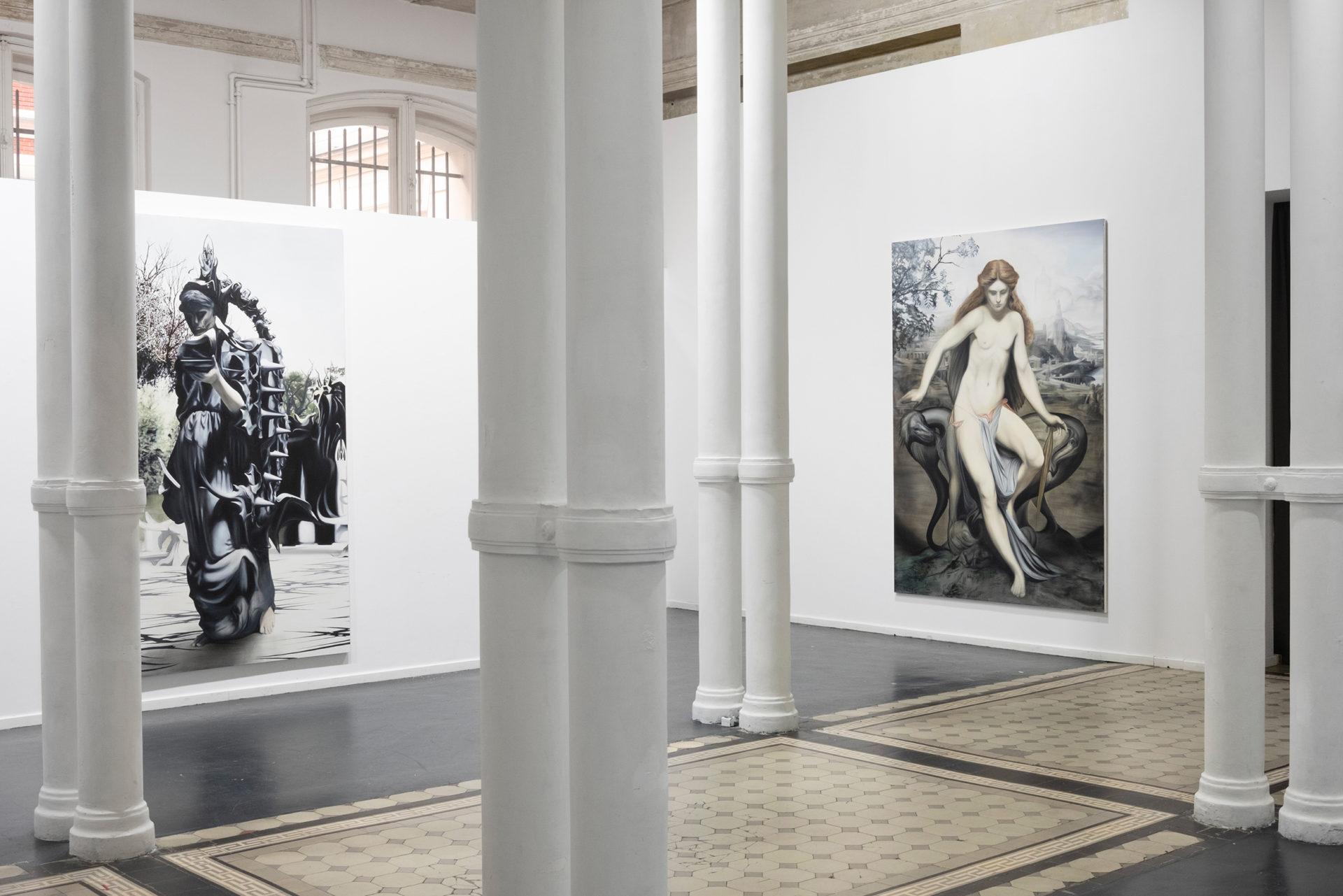 "Dying Gaia" Widok wystawy w Krupa Gallery, Paweł Baśnik, "Dying Gaia".