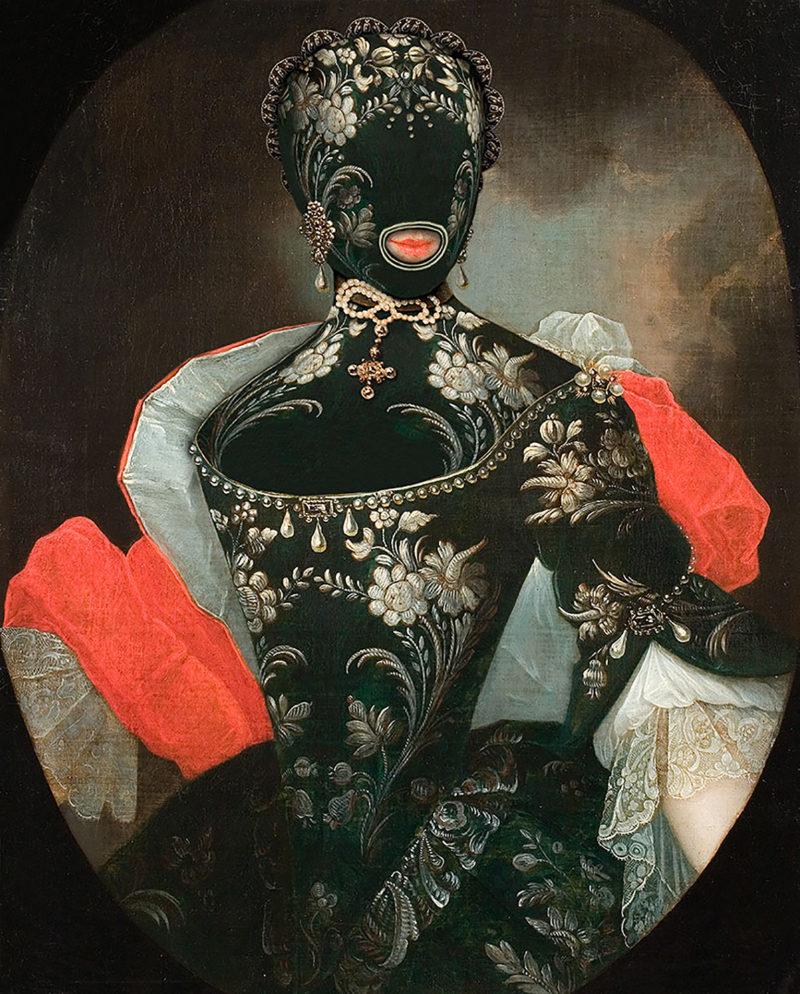 Volker Hermes praca z wystawy "Szaleństwo rokoka! Fascynacja rokokiem na Śląsku (XVIII–XXI w.)".