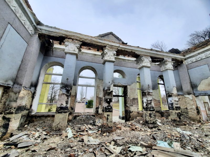 Dom kultury w Liubymiwce, obw. chersoński (fot. M. Lemiesz). Dywizjon dziedzictwa