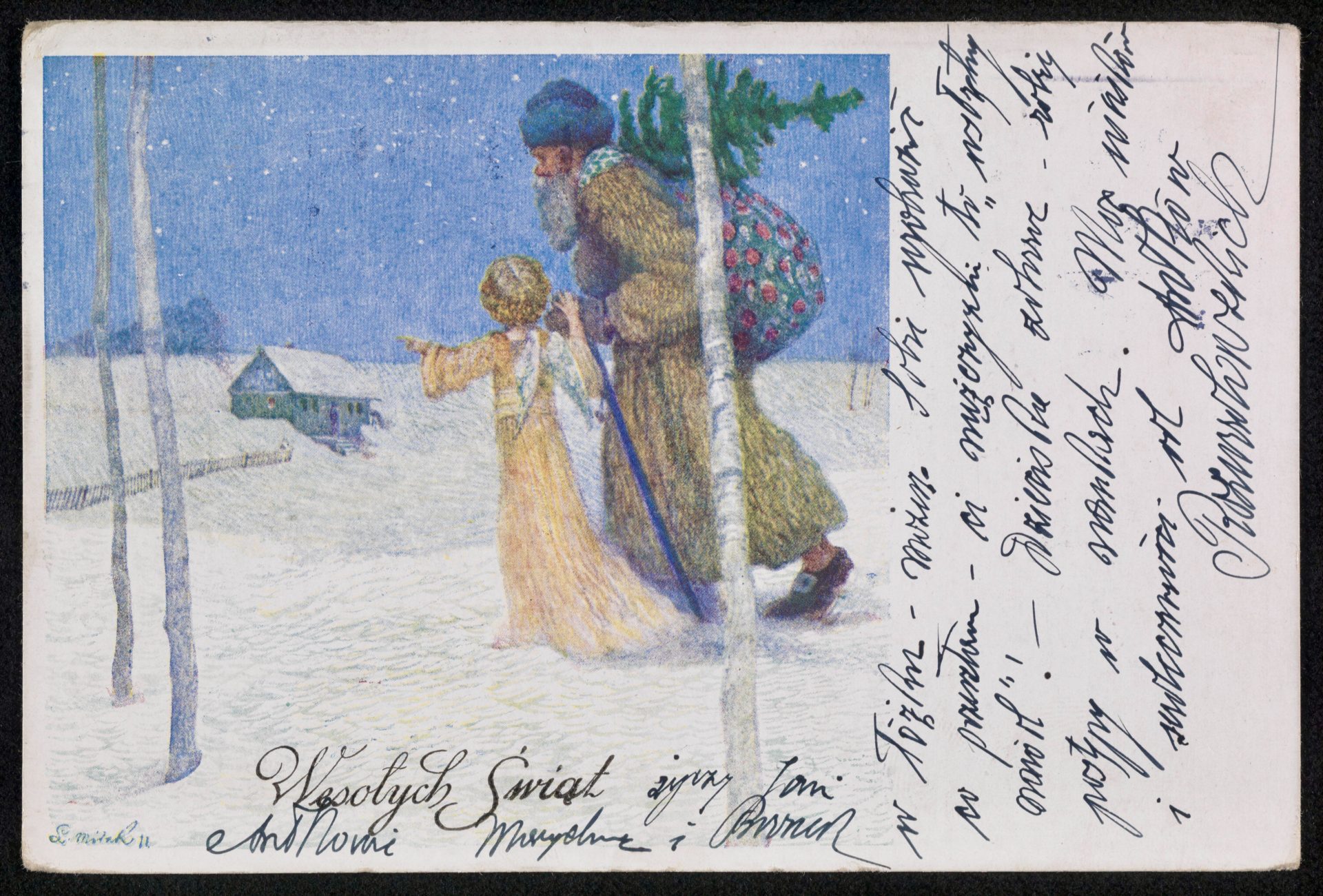 Wesołych Świąt, 1928 r. Kartki świąteczne, czyli słowa w prezencie