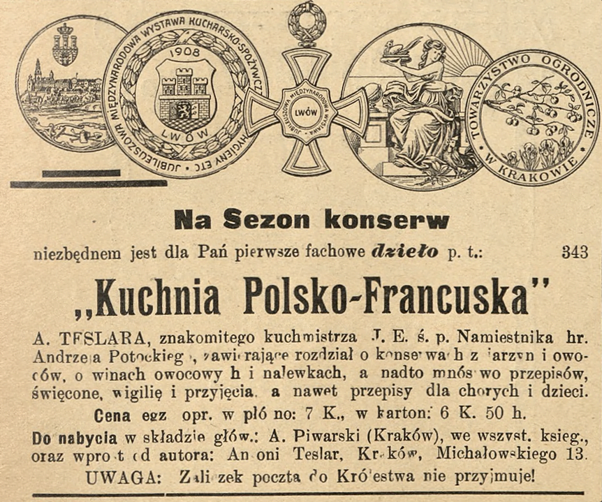 dscsdvcsdcsd Antoni Teslar, ojciec galicyjskiej kuchni polsko-francuskiej