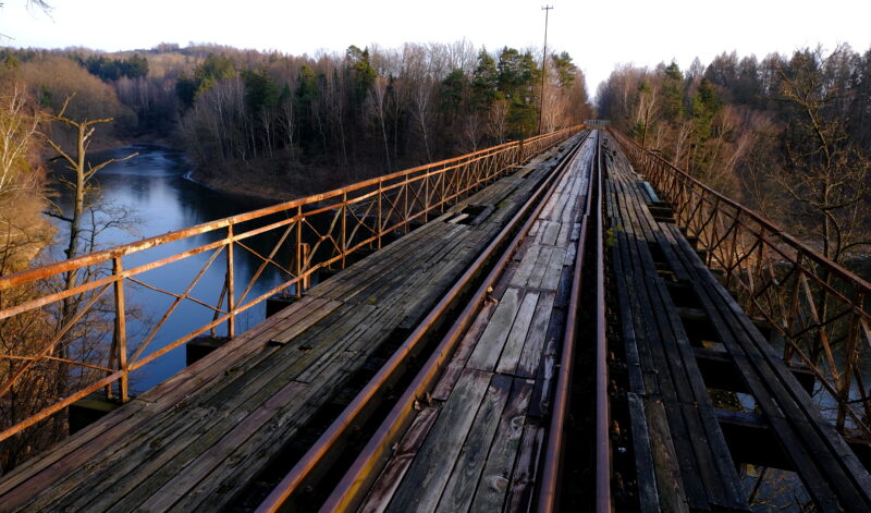 08.02.2025 Pilchowice . Most kolejowy .Fot. Maciej Murański Pociąg do Hollywood