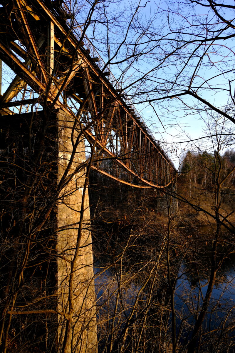 08.02.2025 Pilchowice . Most kolejowy .Fot. Maciej Murański Pociąg do Hollywood