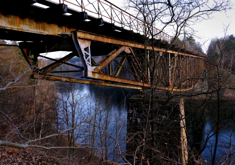 08.02.2025 Pilchowice . Most kolejowy .Fot. Maciej Murański Pociąg do Hollywood