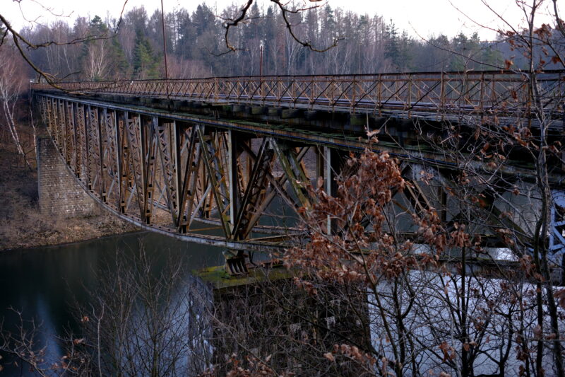 08.02.2025 Pilchowice . Most kolejowy .Fot. Maciej Murański Pociąg do Hollywood