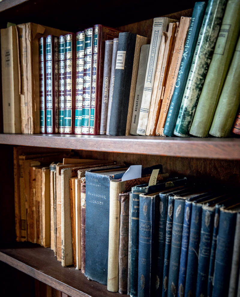 Książki w pokoju pisarza