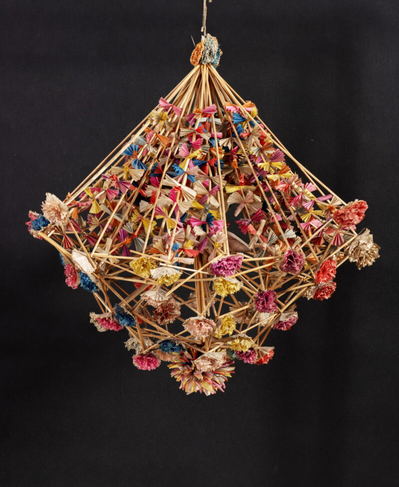 Pająk_Muzeum Wsi_Lubelskiej0 Pająk ludowy wyplatany na Lubelszczyźnie