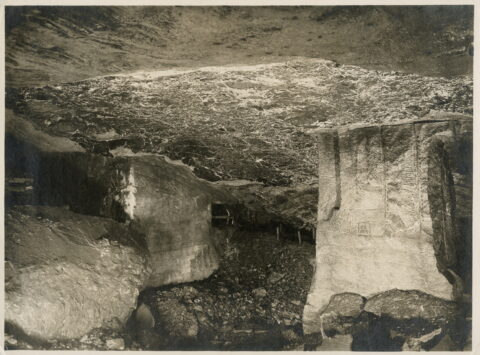 Kopalnia soli w Wieliczce. Podziemna komora Seeling, 1922 r.