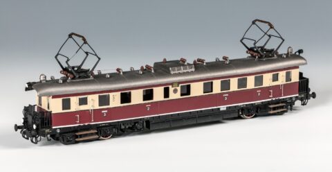 Model wagonu silnikowego ET 89 (Liczyrzepa), z kolekcji Klausa Christiana Kaspera, własność Muzeum Śląskiego w Görlitz, fot. Wojciech Rogowicz