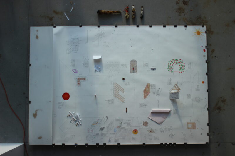 Proces twórczy - przygotowaniwe wystawy „Lary i penaty. O budowaniu poczucia bezpieczeństwa w architekturze” w Pawilonie Polskim na Biennale Architektury 2025 Fot. Zachęta