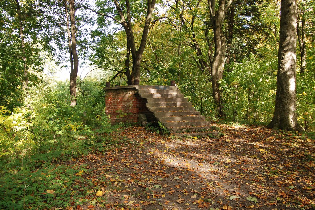 Park w Dylewie. Pozostałości altany Dylewo – dzieło totalne