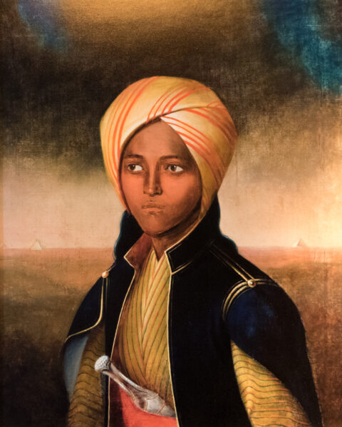 Portret Mahbuby, artysta nieznany, olej na pł&oacute;tnie, ok. 1840, 72.5 x 59 cm