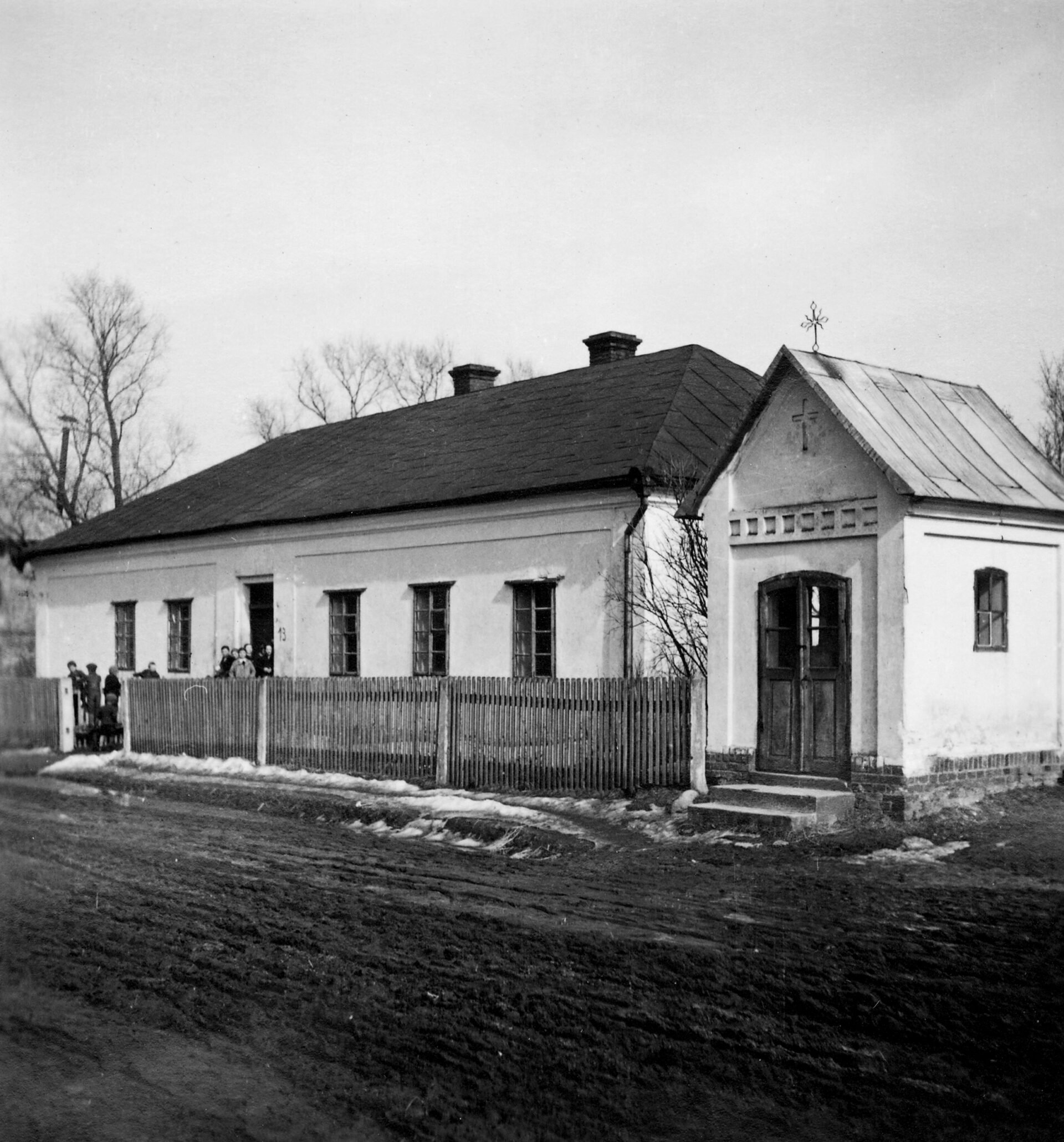 DZIKOWIEC_SZKOŁA__OBR Niemiecka kolonia Wildenthal, budynek szkoły, 1939 r.