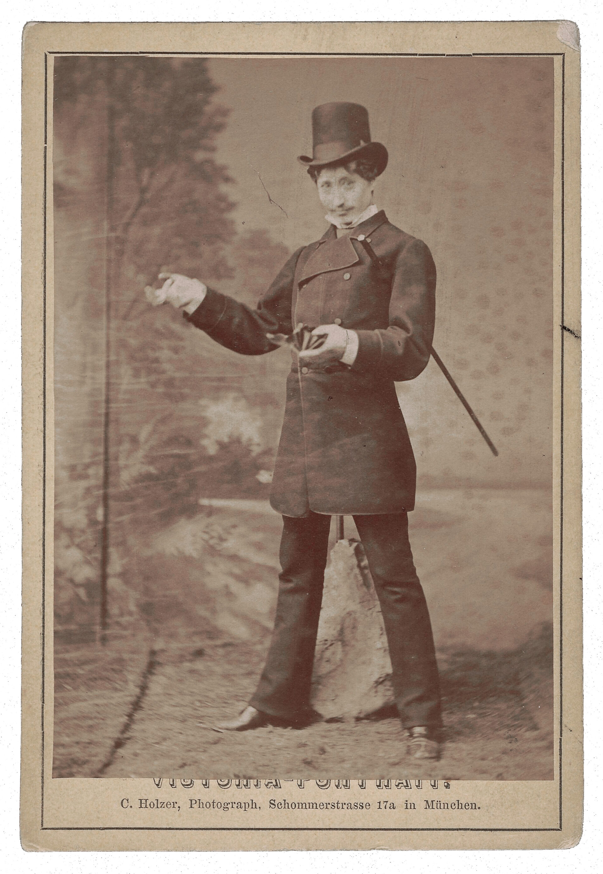 Portrait of Alfred Wierusz Kowalski (1849-1915), painter; Holzer, Carl (Munchen); around 1875 (1870-00-00-1885-00-00); Tańczący z wilkami