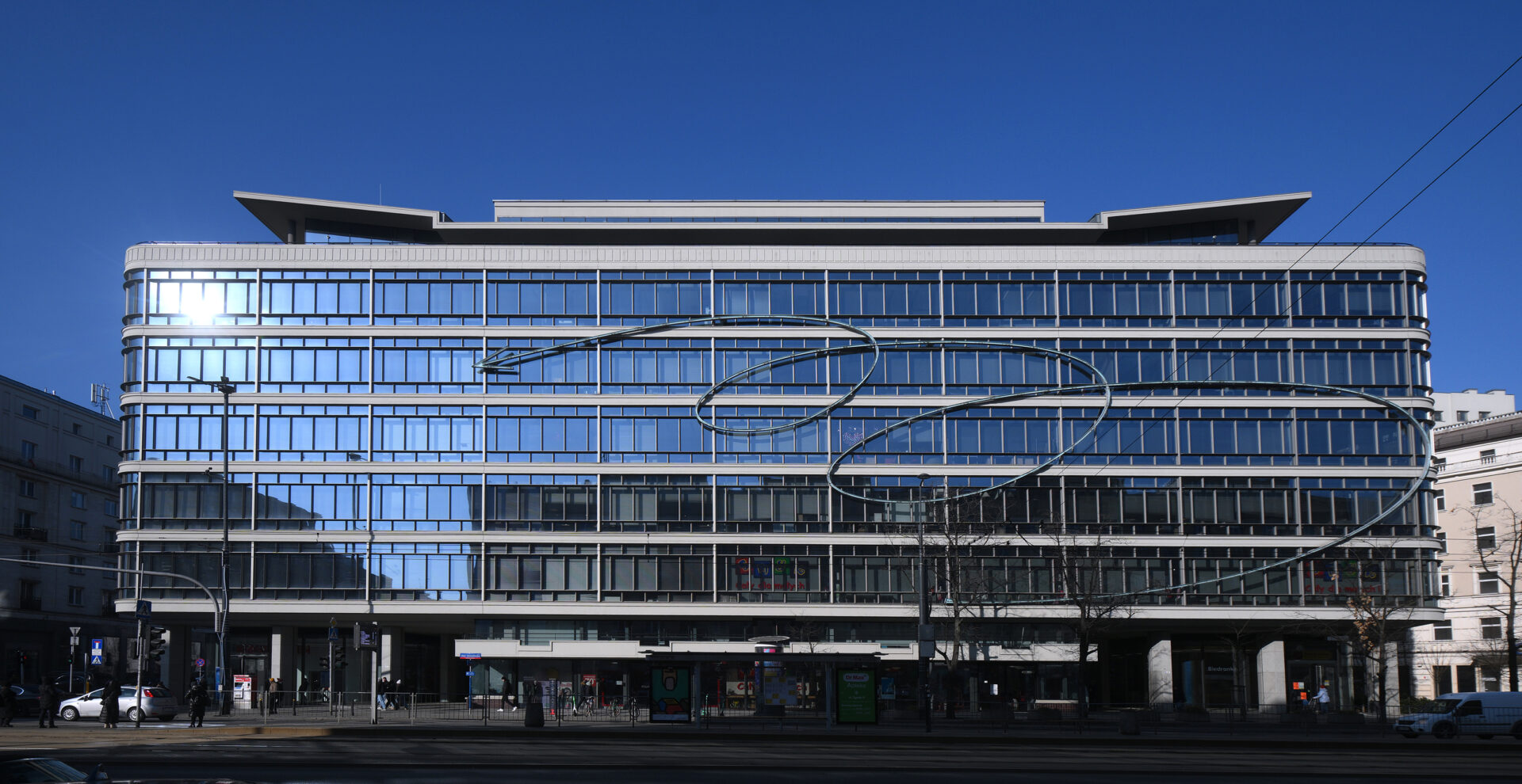 Fasada dawnego domu Towarowego Smyk. Warszawa, luty 2025 r.