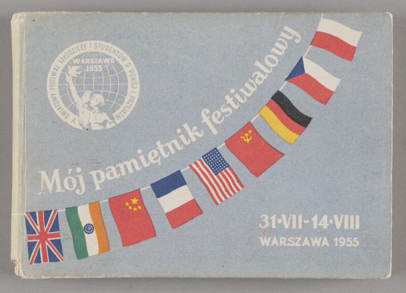 "Mój pamiętnik festiwalowy", należący do Romy Perłowskiej, 1955 r.