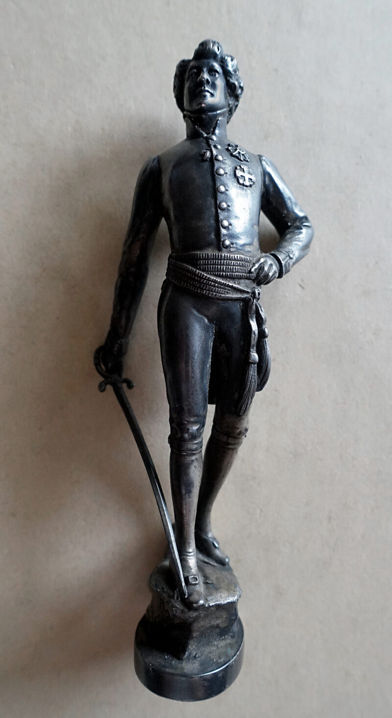 Sarah Bernhardt w roli Orlątka, rzeźbiarz: Józef Mojżesz Gabowicz, odlewnik: Emile Benneton, ok 1900 r.