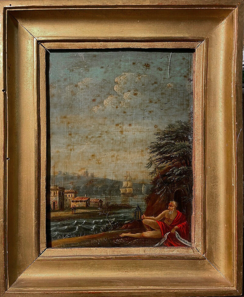 Anonim, „Diogenes”, obraz à secret ukrywający portret Napoleona, ok. 1815–1830 r.