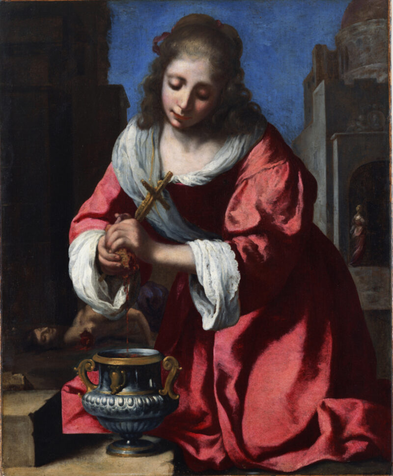 Vermeer_saint_praxedis Jan Vermeer, „Święta Prakseda”, 1655 r. Olej na płótnie, 101,6 × 82,6 cm, Tokio, National Museum of Western Art