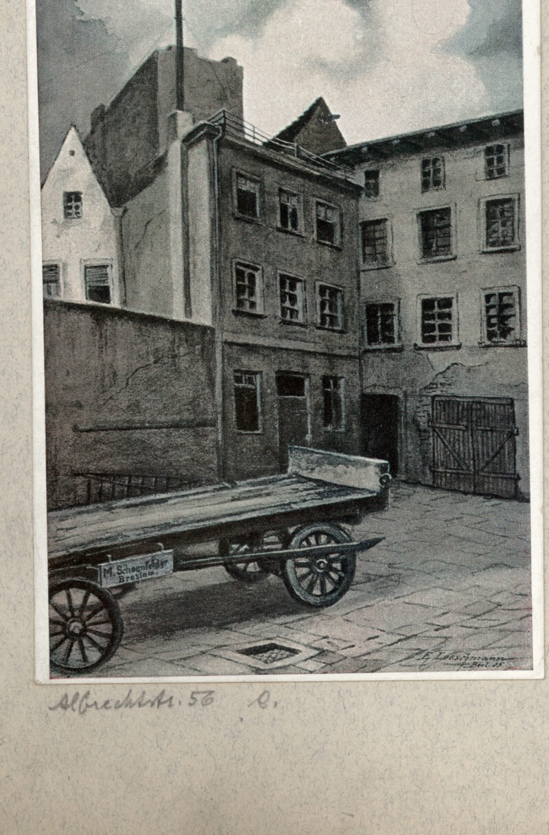 Albrechtstrasse - podwórze domu pod nr 56 Kamienice wiecznie żywe
