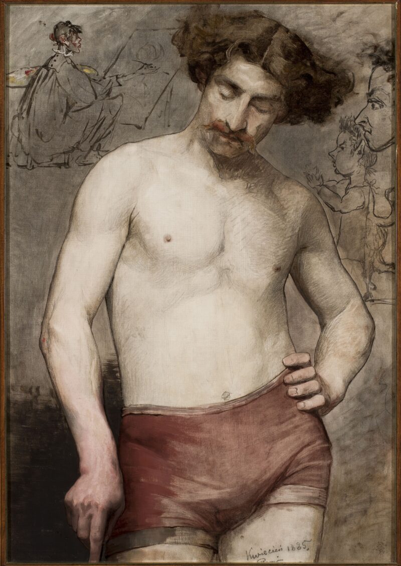 Anna Bilińska-Bohdanowiczowa &bdquo;P&oacute;łakt męski&rdquo;, 1885 r.