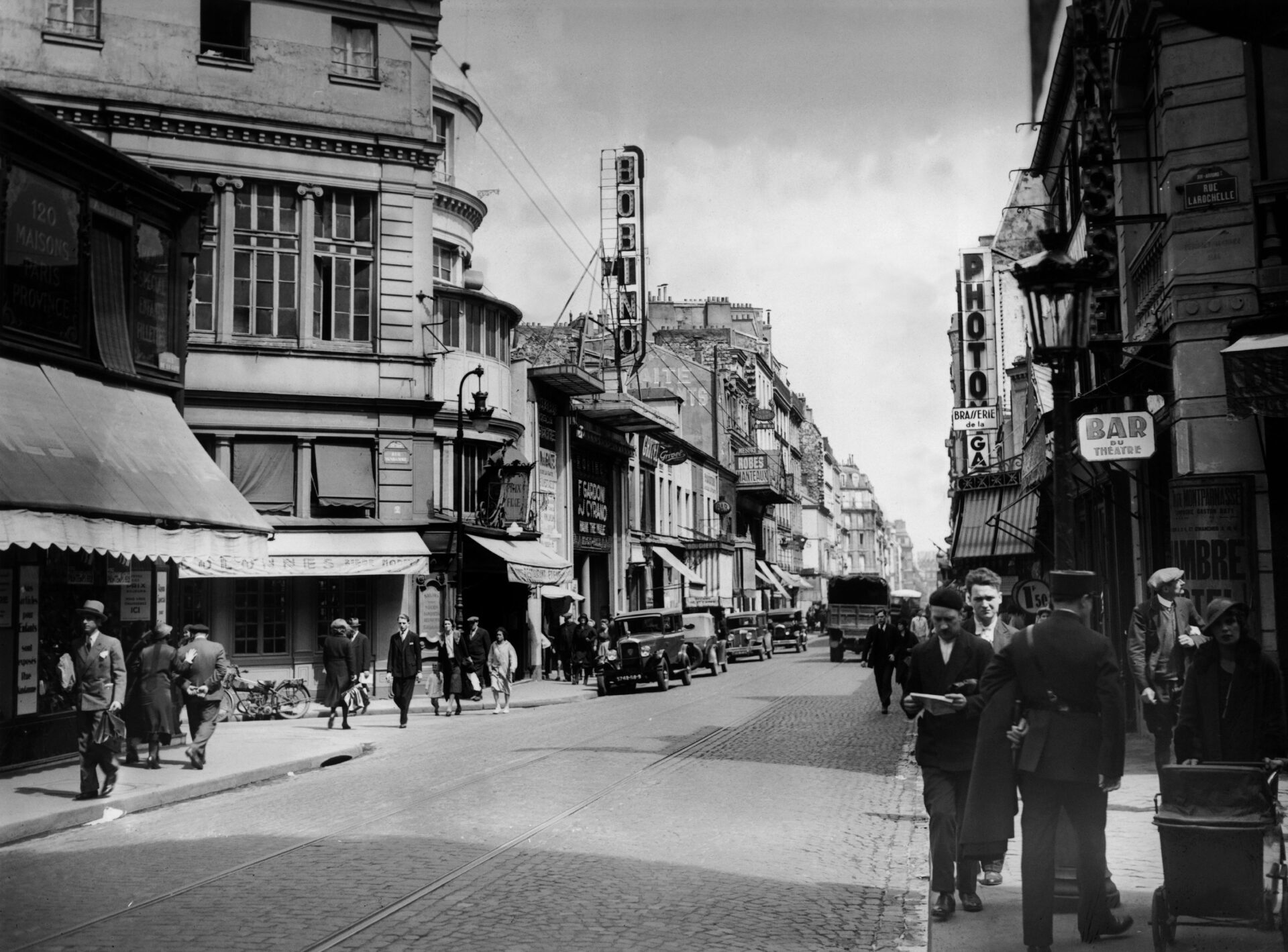 Montparnasse, Rue De La Gaite, Paryż, ok 1930 r.