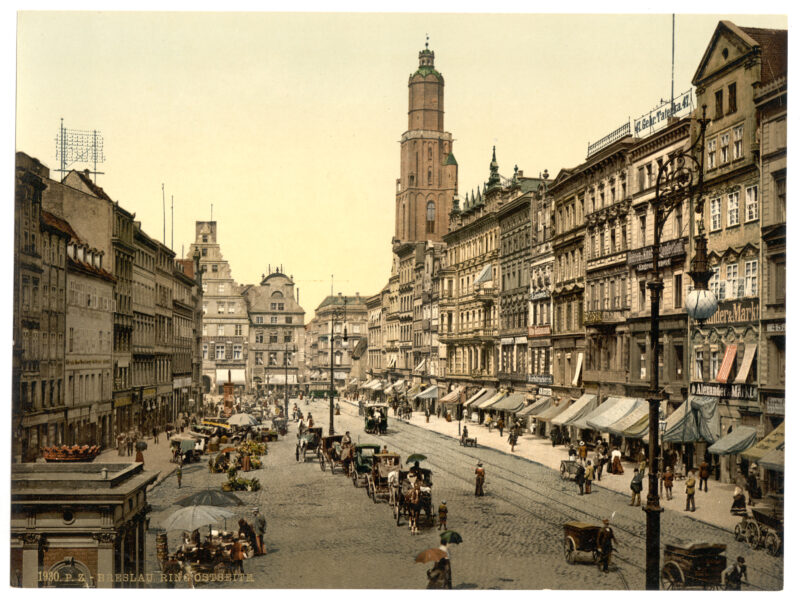 master-pnp-ppmsca-01000-01064u Rynek. Breslau, przed 1945 r.