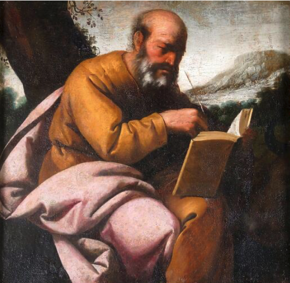 11.Francisco De Zurbarán - Saint Luke Francisco de Zurbarán, wizerunek św. Łukasza ewangelisty (Museo de Cádiz)