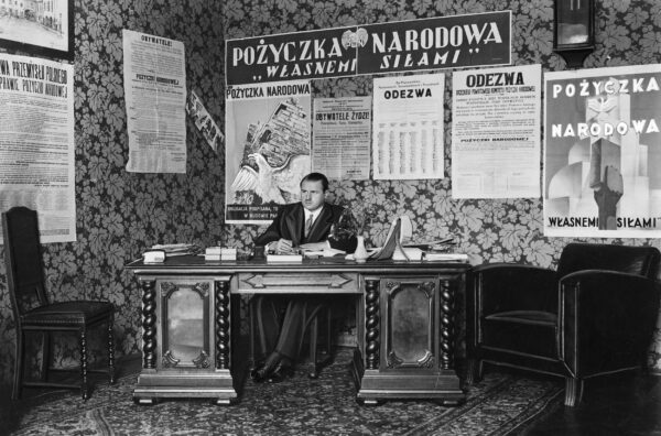 Stefan Starzyński jako komisarz generalny Pożyczki Narodowej i wiceminister skarbu. Warszawa, 1933 r.