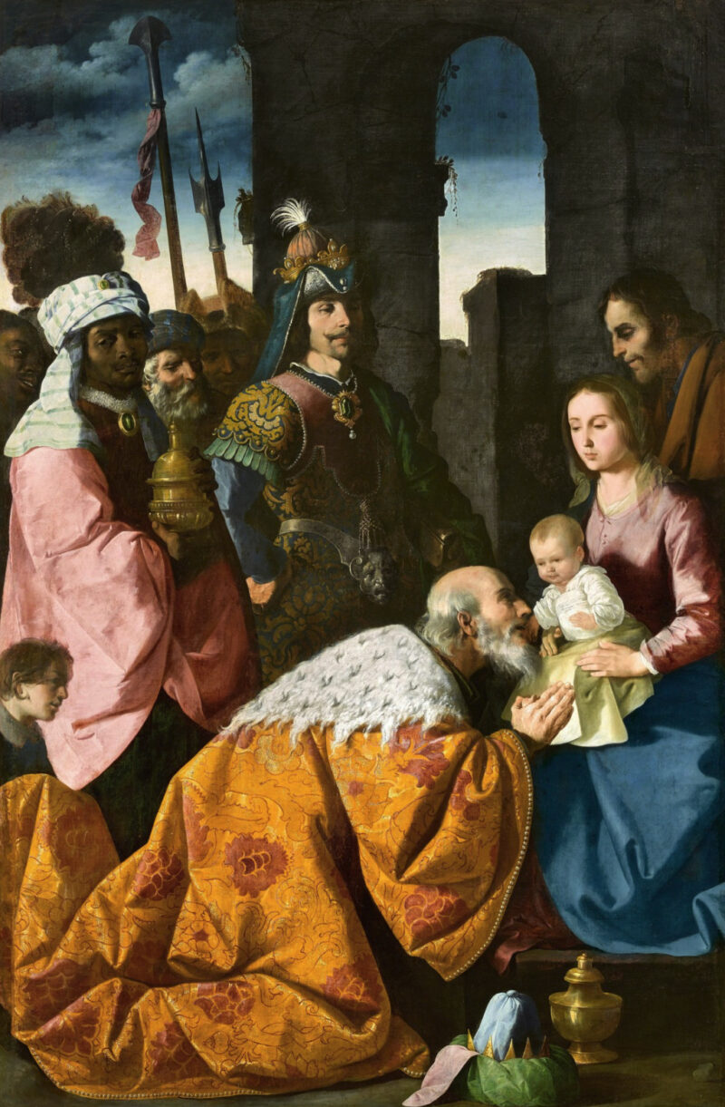 Screenshot Francisco de Zurbarán „Pokłon trzech króli” (Musée de Grenoble)