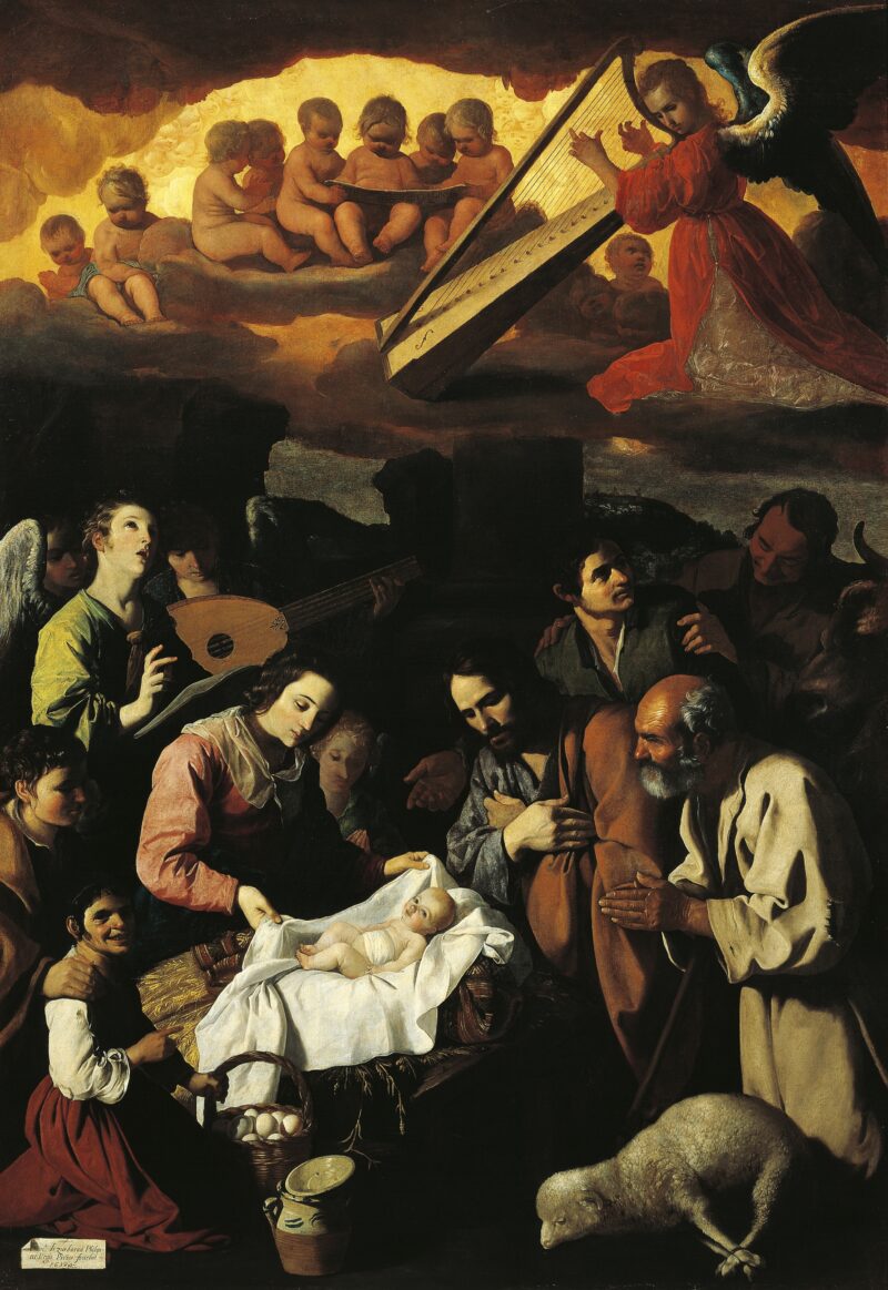 The Adoration of the Shepherds, 1638, by Francisco de Zurbaran (1598-1664), oil on canvas, 261x175 cm. (Photo by DeAgostini/Getty Images) Madonna i kartuzi