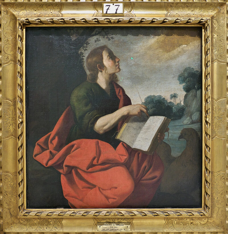 7.San_Juan_Evangelista,_Francisco_de_Zurbarán Madonna i kartuzi