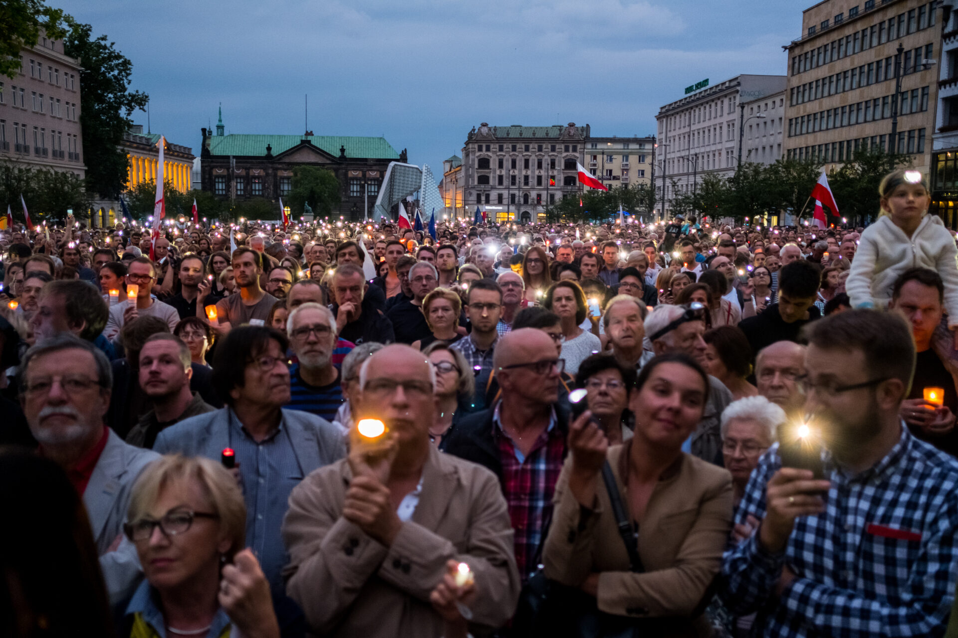 Demonstracja na Pl. Wolności. Poznań, 16 lipca 2017 r.