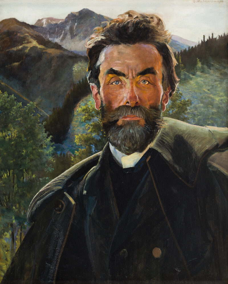 Jacek Malczewski „Portret Stanisława Witkiewicza”, 109 r., olej, deska, 60,7 x 49 cm