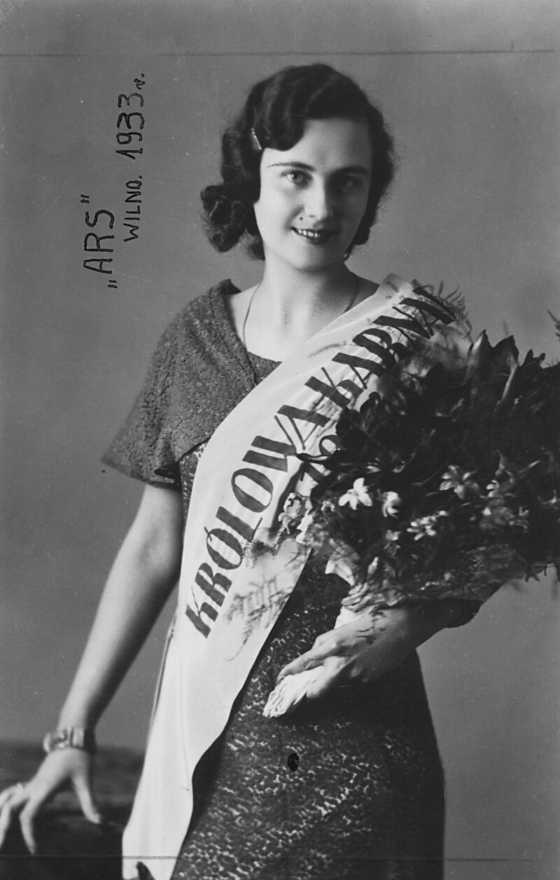 T. Masł&oacute;wna, kr&oacute;lowa karnawału w Wilnie, 1933 r.